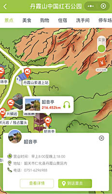 江阳景区手绘地图智慧导览和语音结合，让景区“活”起来